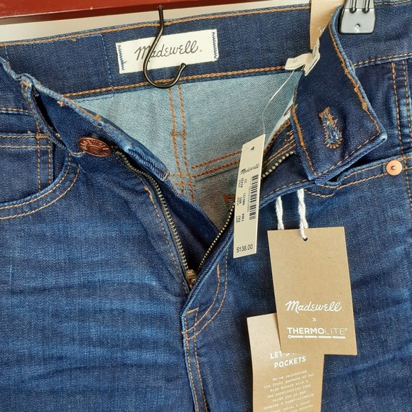 NWT Madewell 10" High-Rise Skinny Jeans in Tarren Wash Size 23 - Picture 4 of 8